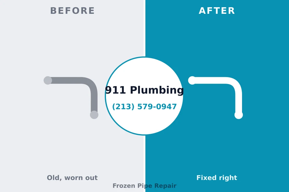 Before and after: plumbing repair Ridgely, TN